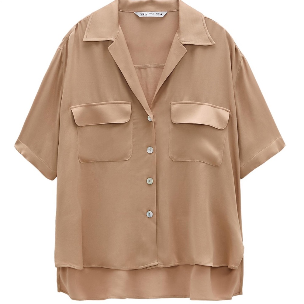 Zara nwot blouse mink S